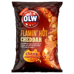 ERT Godis AB OLW Flamin Hot Cheddar Chips - Snacks|Kolonial