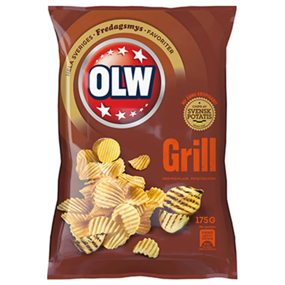 ERT Godis AB OLW Grill Chips - Snacks