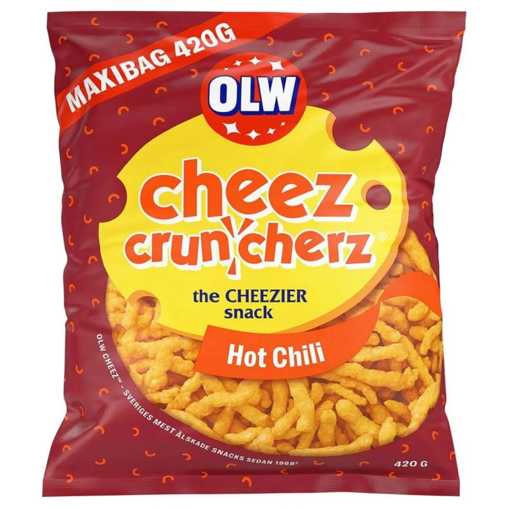 ERT Godis AB OLW Maxibag Cheez Cruncherz Hot Chili