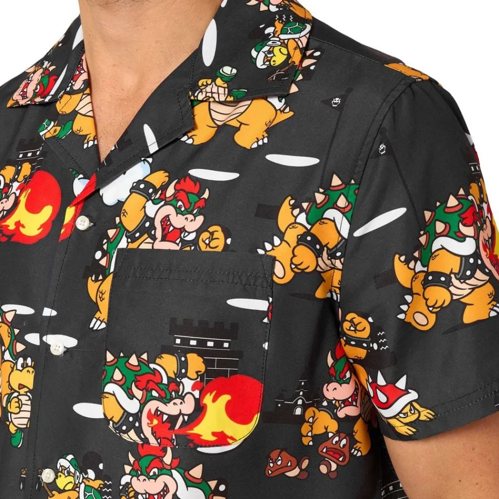 Oppo Merchandise Group B.V. OppoSuits Bowsers Mayhem Skjorte - Tøj|Udklædningskostumer
