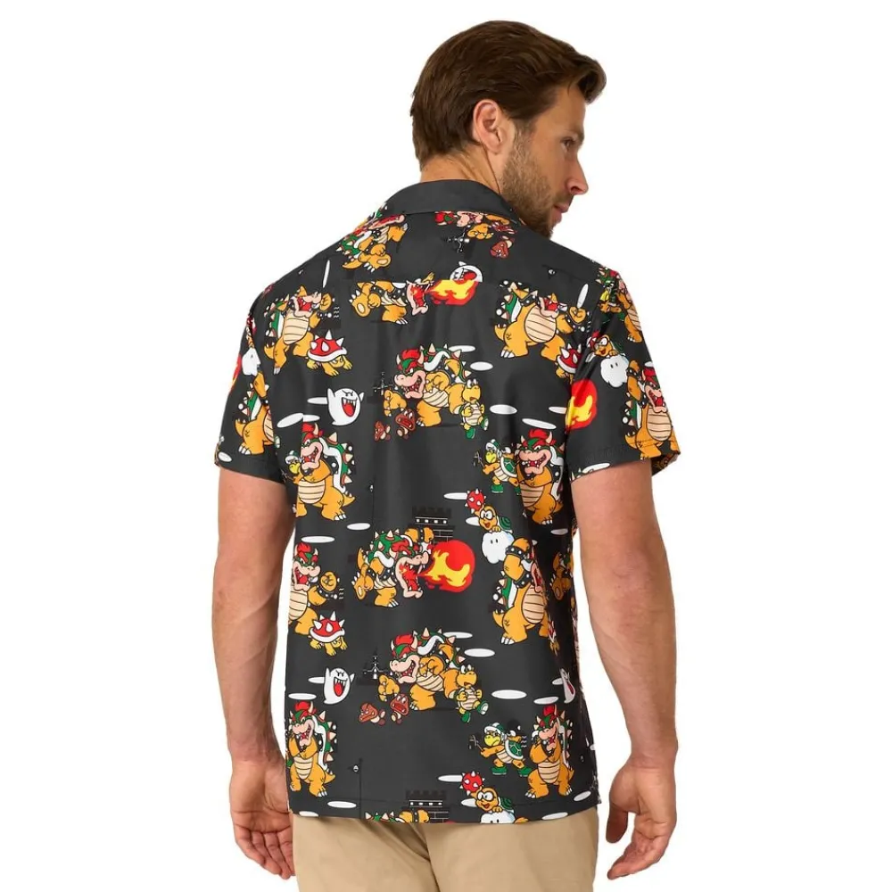 Oppo Merchandise Group B.V. OppoSuits Bowsers Mayhem Skjorte - Tøj|Udklædningskostumer