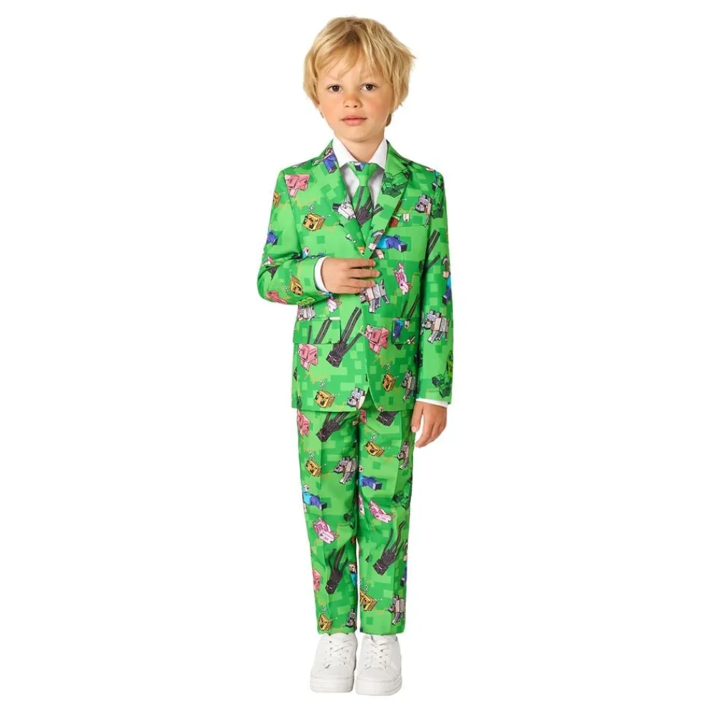Oppo Merchandise Group B.V. OppoSuits Boys Minecraft Jakkesæt - Tøj|Udklædningskostumer