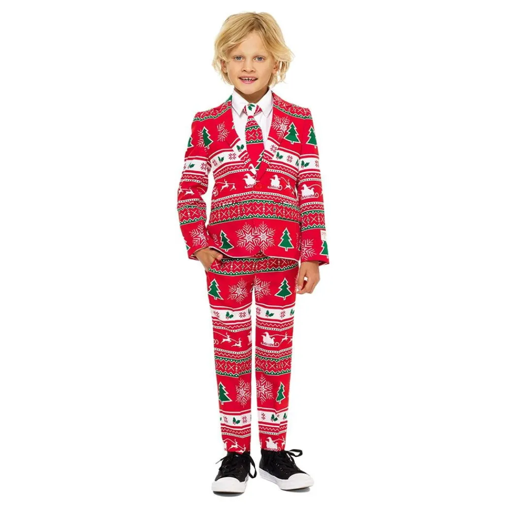 Oppo Merchandise Group B.V. OppoSuits Boys Winter Wonderland Jakkesæt - Tøj|Udklædningskostumer