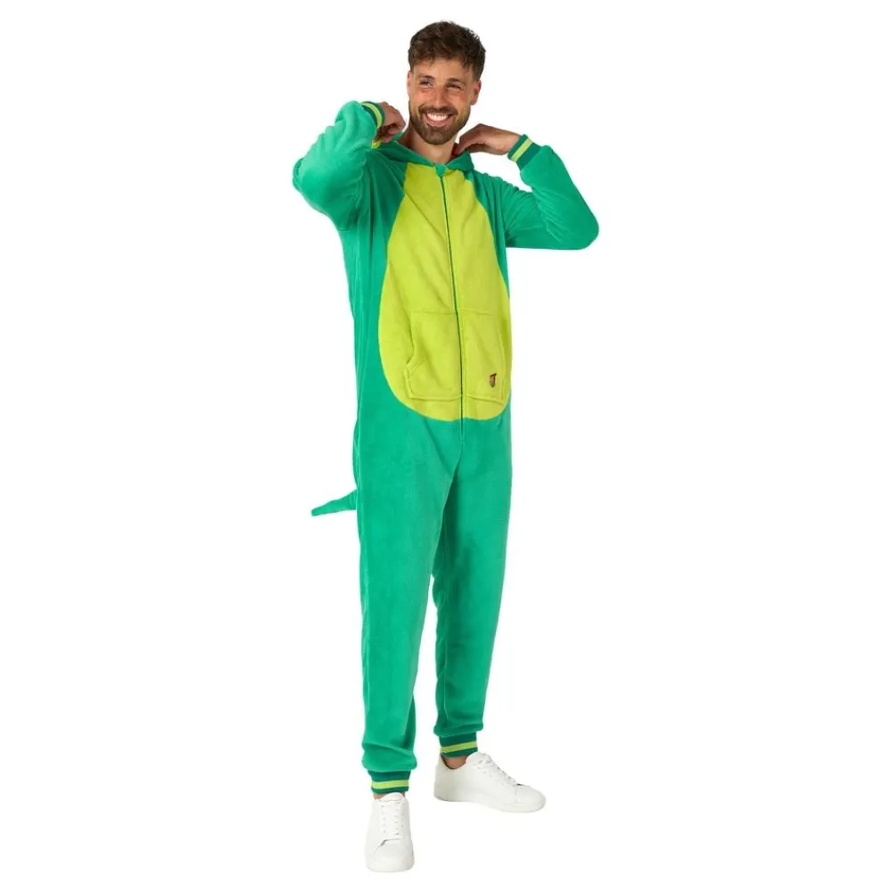 Oppo Merchandise Group B.V. OppoSuits Dinosaur Onesie - Tøj|Udklædningskostumer
