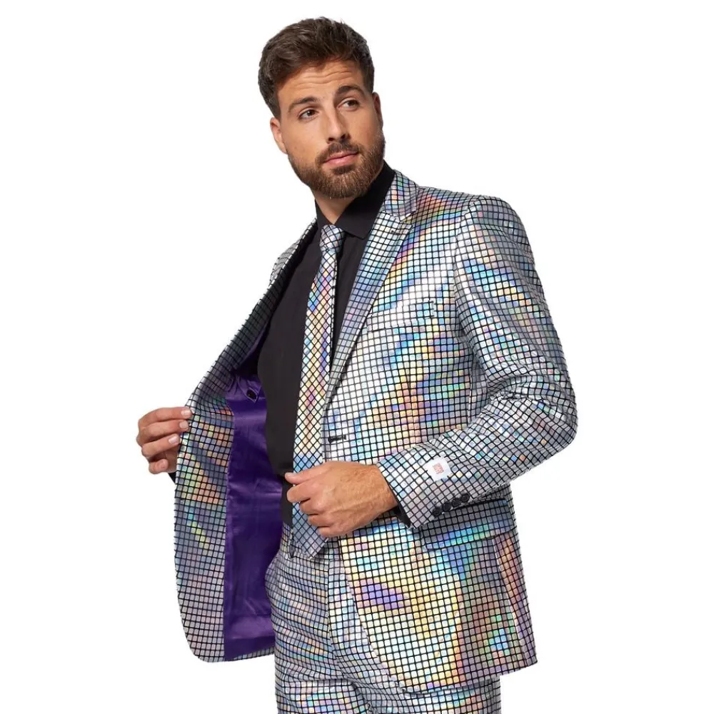 Oppo Merchandise Group B.V. OppoSuits Discokugle Jakkesæt - Tøj|Udklædningskostumer