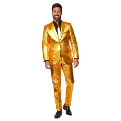 Oppo Merchandise Group B.V. OppoSuits Groovy Guldkostume - Tøj|Udklædningskostumer