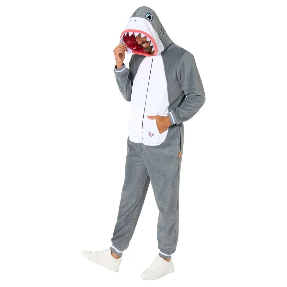 Oppo Merchandise Group B.V. OppoSuits Haj Onesie - Tøj|Udklædningskostumer