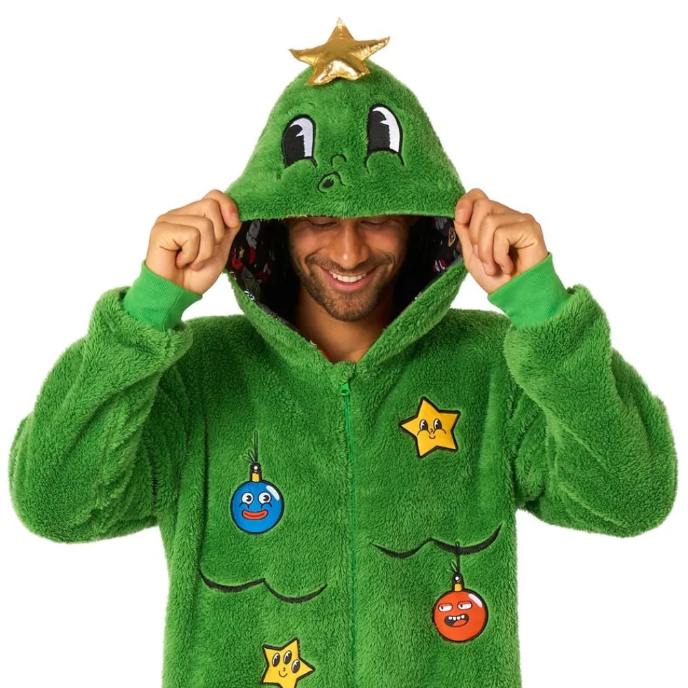 Oppo Merchandise Group B.V. OppoSuits Juletræs Onesie - Tøj|Udklædningskostumer