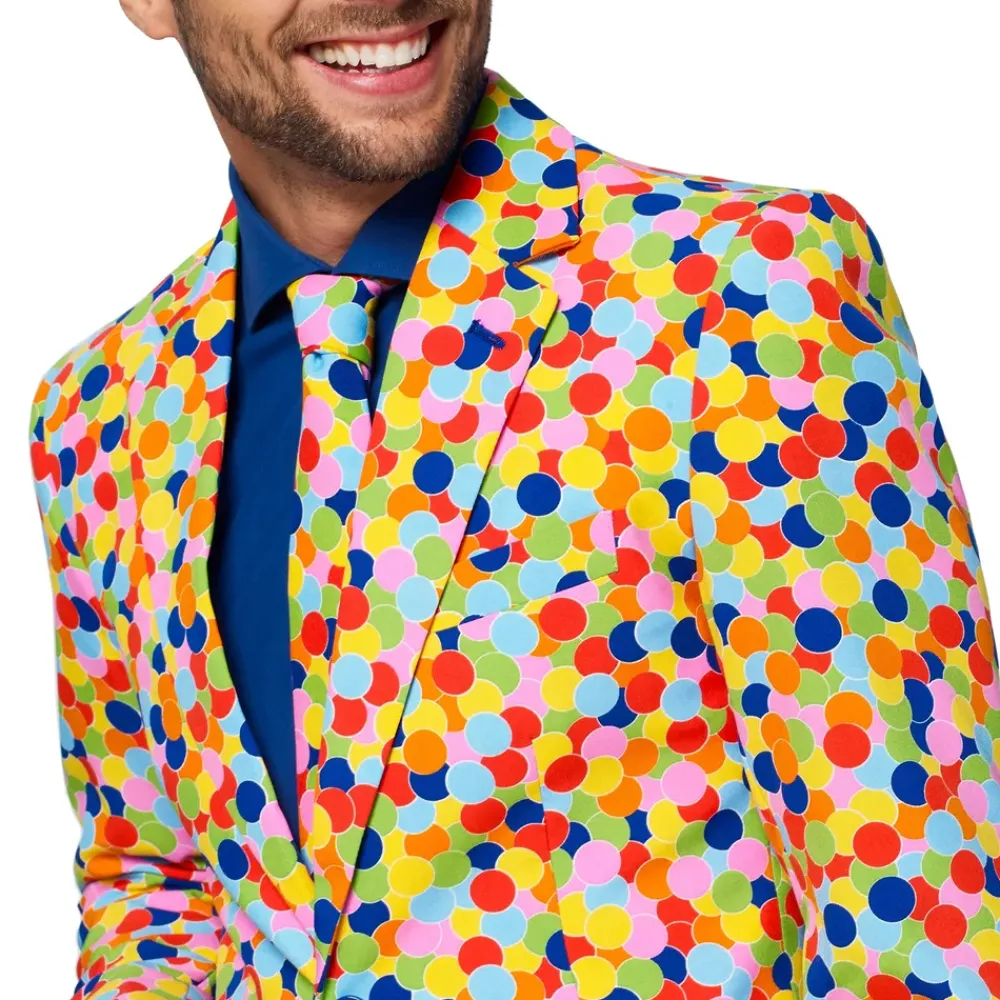 Oppo Merchandise Group B.V. OppoSuits Konfetti Jakkesæt - Tøj|Udklædningskostumer