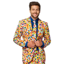 Oppo Merchandise Group B.V. OppoSuits Konfetti Jakkesæt - Tøj|Udklædningskostumer