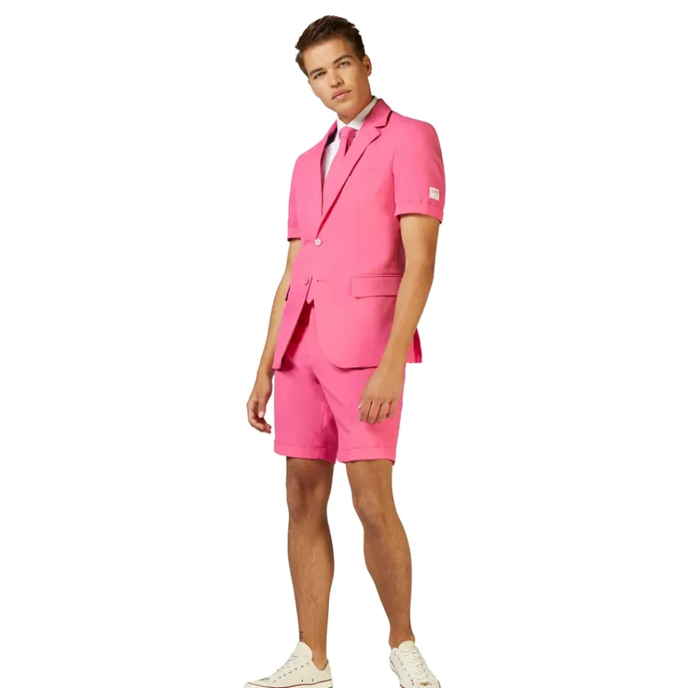 Oppo Merchandise Group B.V. OppoSuits Mr. Pink Jakkesæt med Shorts - Tøj|Udklædningskostumer