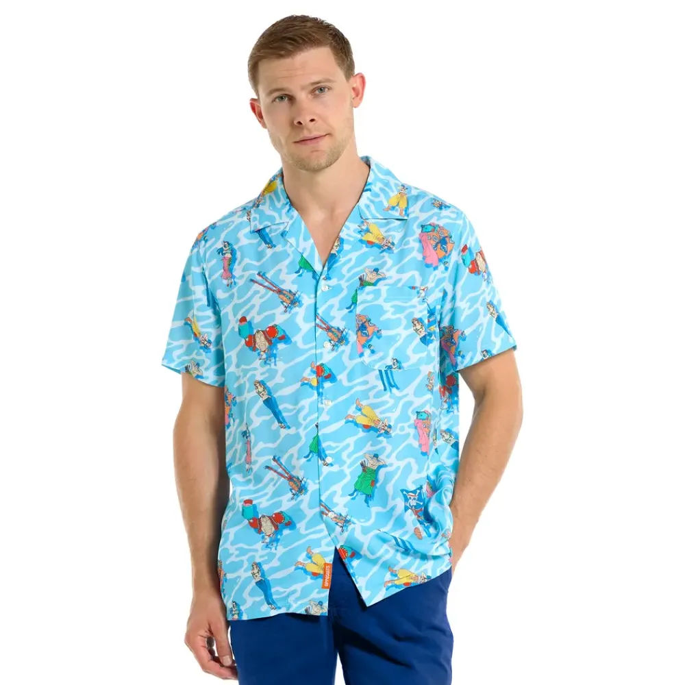 Clearance Oppo Merchandise Group B.V. OppoSuits One Piece Ocean Chill Skjorte