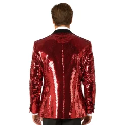 Oppo Merchandise Group B.V. OppoSuits Paljettblazer Brilliant Rød - Tøj|Tilbehør