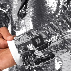 Best Oppo Merchandise Group B.V. OppoSuits Paljettblazer Briliant Silver