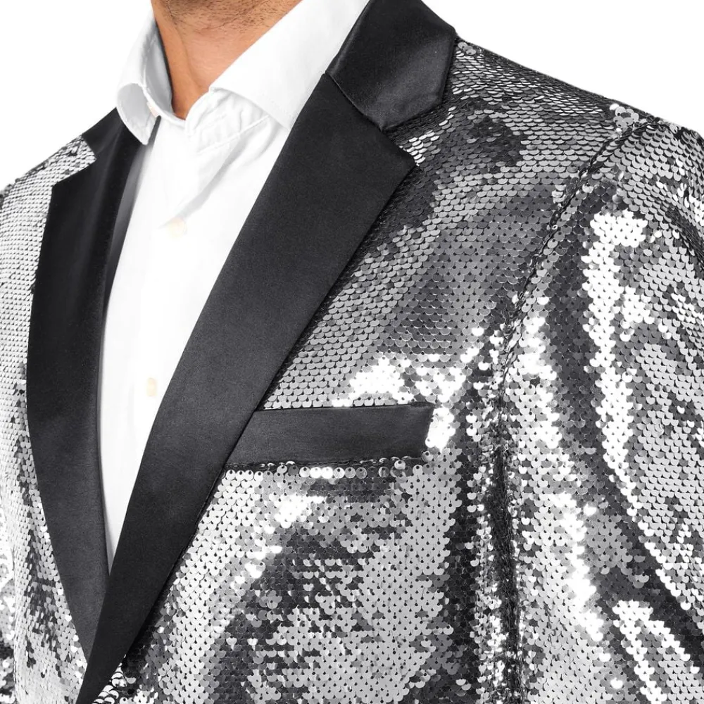 Best Oppo Merchandise Group B.V. OppoSuits Paljettblazer Briliant Silver