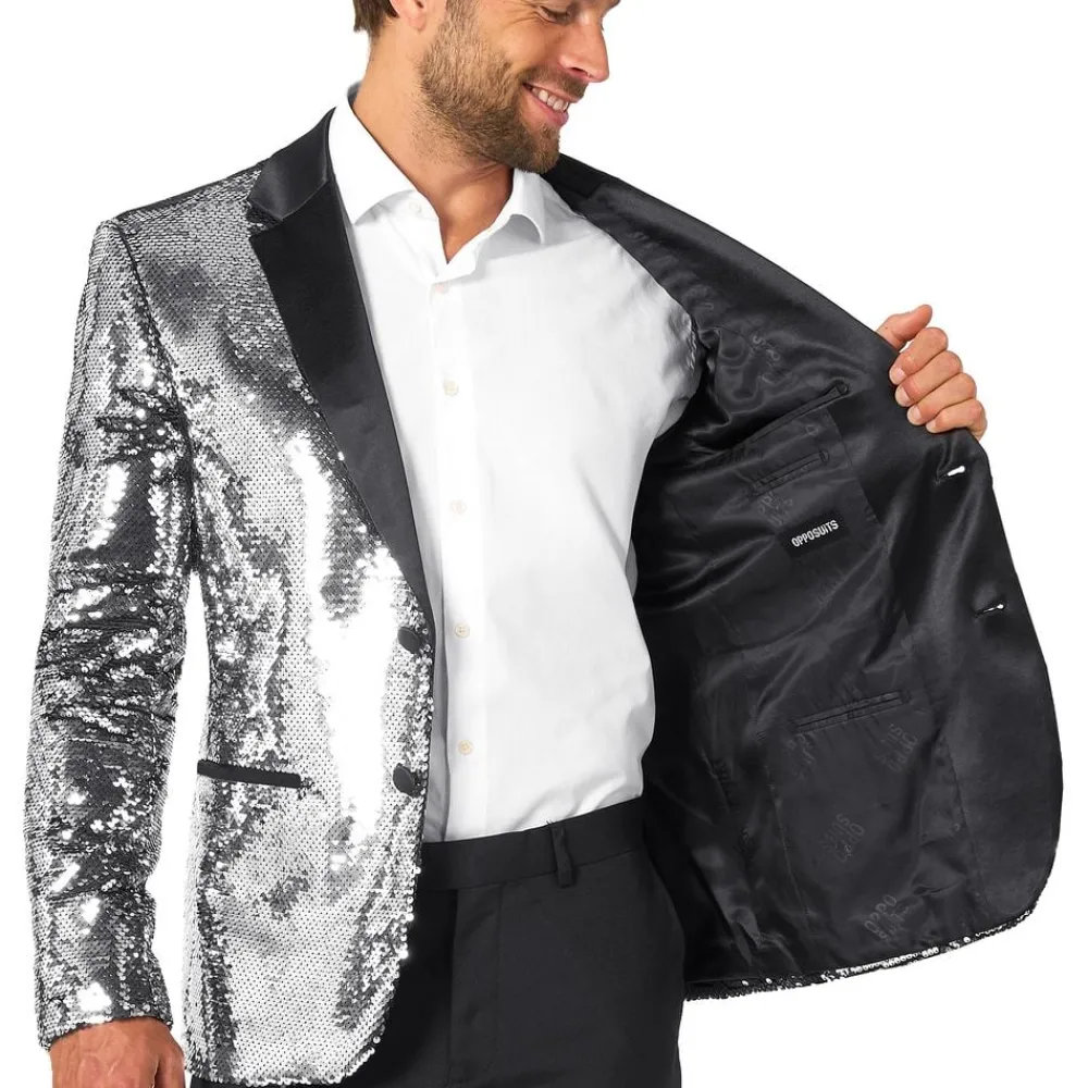 Best Oppo Merchandise Group B.V. OppoSuits Paljettblazer Briliant Silver