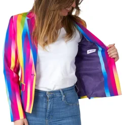 Hot Oppo Merchandise Group B.V. OppoSuits Rainbow Glaze Dame Blazer
