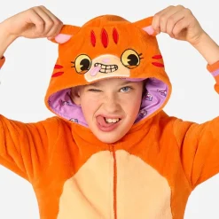 Best Oppo Merchandise Group B.V. OppoSuits Rød Kat Børne Onesie