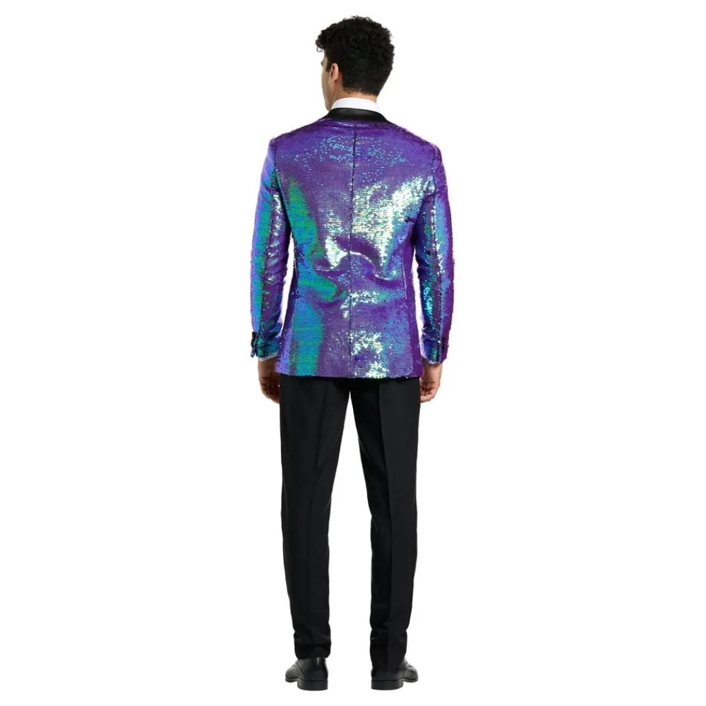 Oppo Merchandise Group B.V. OppoSuits Sapphire Sequins Jakkesæt - Tøj|Udklædningskostumer