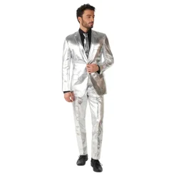 Clearance Oppo Merchandise Group B.V. OppoSuits Shiny Jakkesæt Sølv