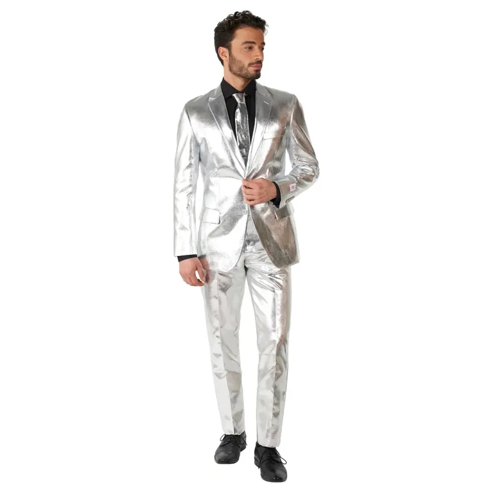 Clearance Oppo Merchandise Group B.V. OppoSuits Shiny Jakkesæt Sølv