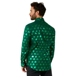 Oppo Merchandise Group B.V. OppoSuits Shiny Shamrock Skjorte - Tøj|Udklædningskostumer
