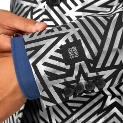 Oppo Merchandise Group B.V. OppoSuits Silver Geo Star Jakkesæt - Tøj|Udklædningskostumer