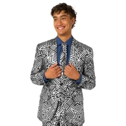 Oppo Merchandise Group B.V. OppoSuits Silver Geo Star Jakkesæt - Tøj|Udklædningskostumer