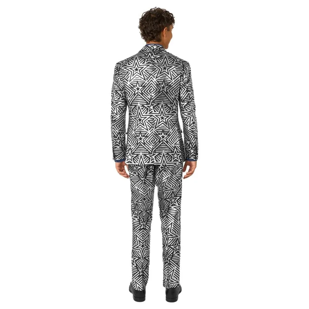 Oppo Merchandise Group B.V. OppoSuits Silver Geo Star Jakkesæt - Tøj|Udklædningskostumer