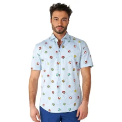 Oppo Merchandise Group B.V. OppoSuits Super Mario Skjorte - Tøj|Udklædningskostumer