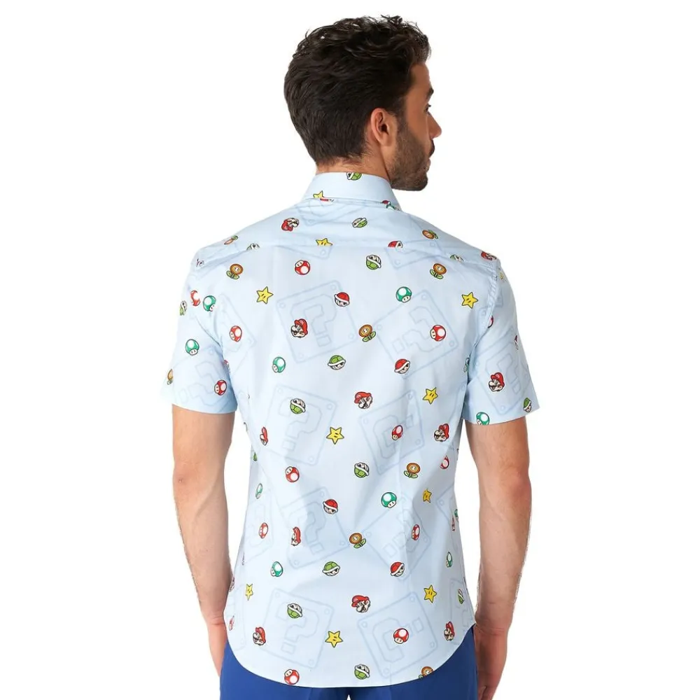 Oppo Merchandise Group B.V. OppoSuits Super Mario Skjorte - Tøj|Udklædningskostumer