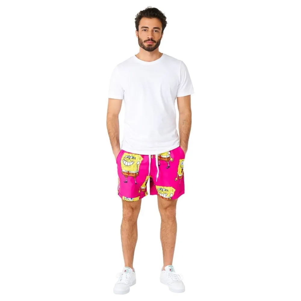 Hot Oppo Merchandise Group B.V. OppoSuits SvampeBob Firkant Lyserøde Shorts Jakkesæt