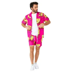 Hot Oppo Merchandise Group B.V. OppoSuits SvampeBob Firkant Lyserøde Shorts Jakkesæt