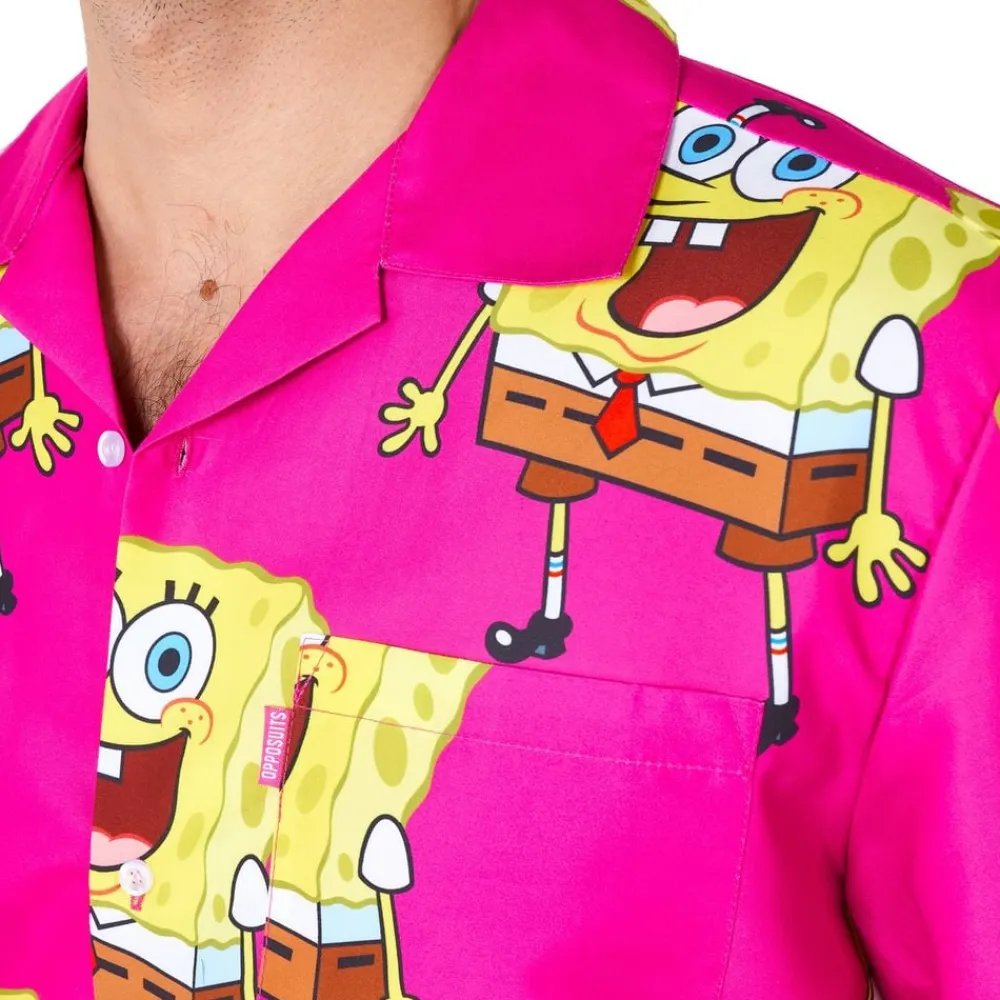 Hot Oppo Merchandise Group B.V. OppoSuits SvampeBob Firkant Lyserøde Shorts Jakkesæt