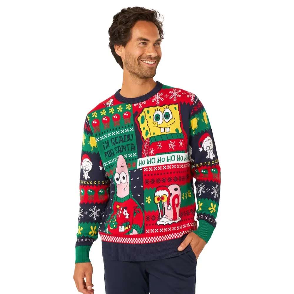 Outlet Oppo Merchandise Group B.V. OppoSuits SvampeBob Firkant Juletrøje