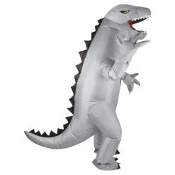 Discount Ptit Clown Oppustelig Dinosaur Grå Kostume
