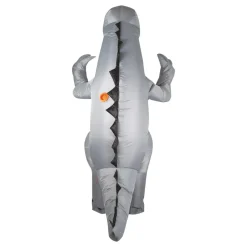 Discount Ptit Clown Oppustelig Dinosaur Grå Kostume