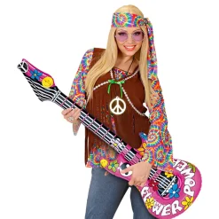 Widmann S.r.l. Oppustelig Guitar Flower Power - Tilbehør|Kostumetema