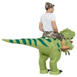 New Original Cup SAS Oppustelig Ridende T-Rex Kostume