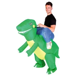 Original Cup SAS Oppusteligt Ridende Dinosaurie Kostume - Udklædningskostumer|Kostumetema