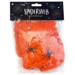 PartyDeco sp. z o.o. Orange Spindelvæv - Oppyntning