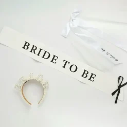 CG Global Products Ltd Ordensbånd Bride to Be Hvid/Sort - Tilbehør