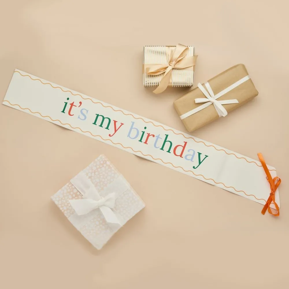 New CG Global Products Ltd Ordensbånd It's My Birthday Flerfarvet