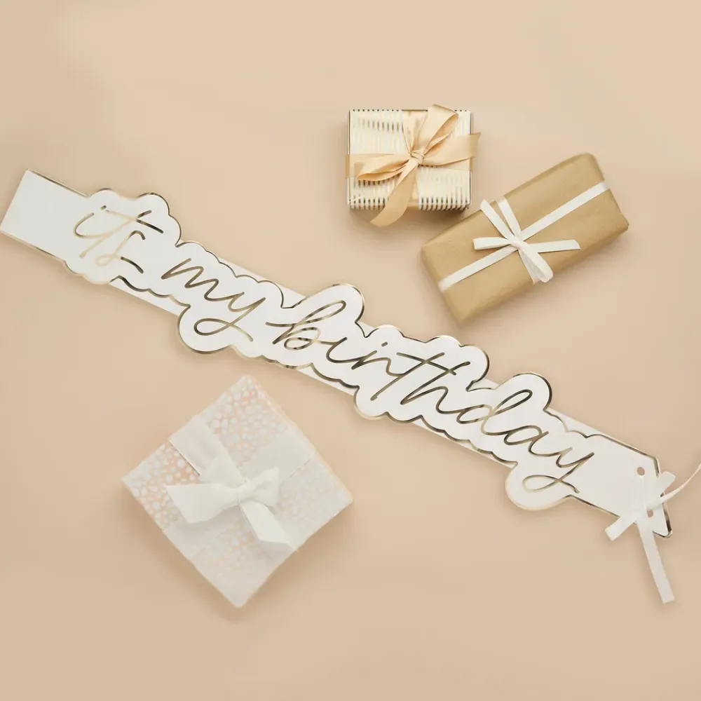 Outlet CG Global Products Ltd Ordensbånd It's My Birthday Guld