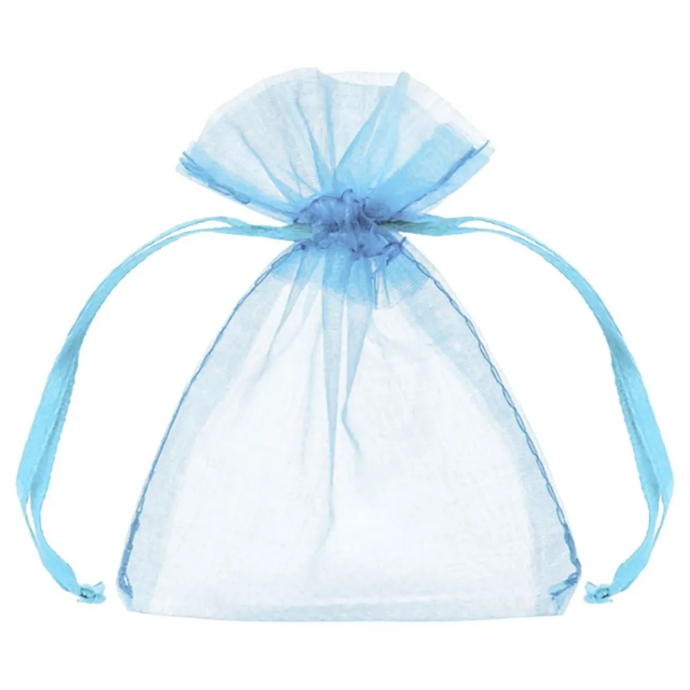 PartyDeco sp. z o.o. Organza poser Blå - Gaveindpakning