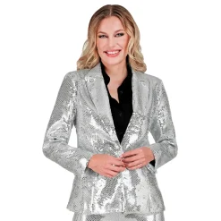Widmann S.r.l. Pailletblazer Dame Sølv - Tøj|Tilbehør