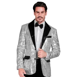 Widmann S.r.l. Pailletblazer Mr. Silver - Tøj|Tilbehør