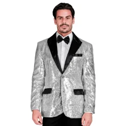 Widmann S.r.l. Pailletblazer Mr. Silver - Tøj|Tilbehør