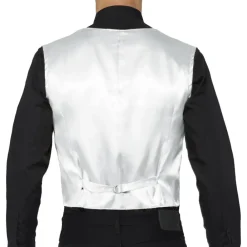Rubies Netherland B.V. Pailletvest Sølv - Tilbehør|Kostumetema