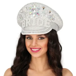Fiestas Guirca, S.L Palietkasket Bride med Perler - Tøj|Hatte